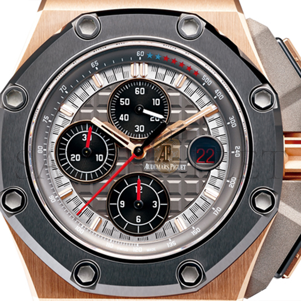 audemars P*g*et royal oak offshore 44mm rose gold black dial watch 26401ro.oo.a002ca.02